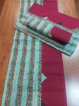 Table Mat & Table Runner Set - Green Floral