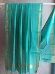 Mangalgiri Cotton Plain Dupatta with Nizam Border