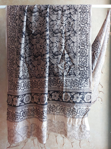 Kalamkari Chanderi Dupatta