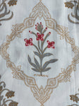 Baagh Double Bedsheet - Maroon & Grey