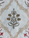 Baagh Double Bedsheet - Maroon & Grey