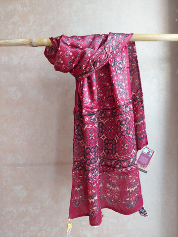 Modal Silk Ajrakh Stole