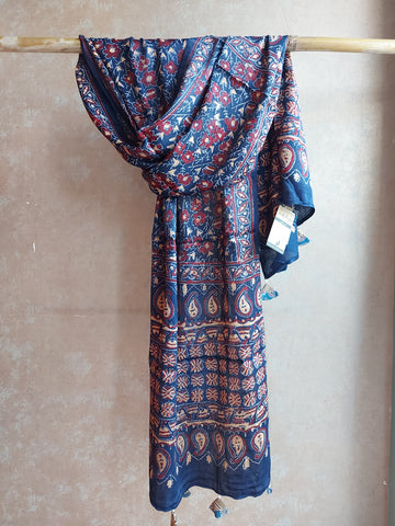 Modal Silk Ajrakh Stole