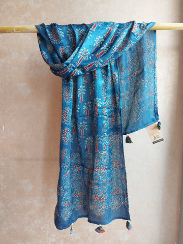 Modal Silk Ajrakh Stole