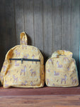 Cotton Backpack & Tiffin Bag Set