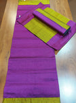 Table Mat & Table Runner Set - Pink + Yellow