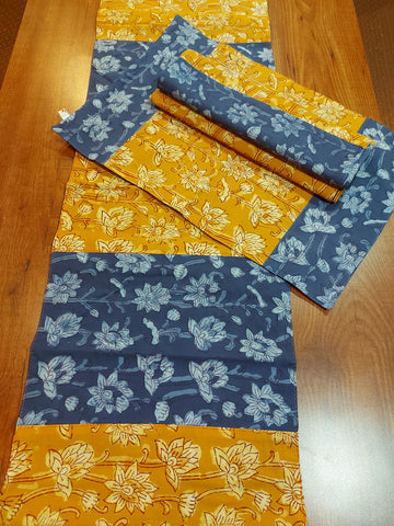 Table Mat & Table Runner Set - Yellow & Blue