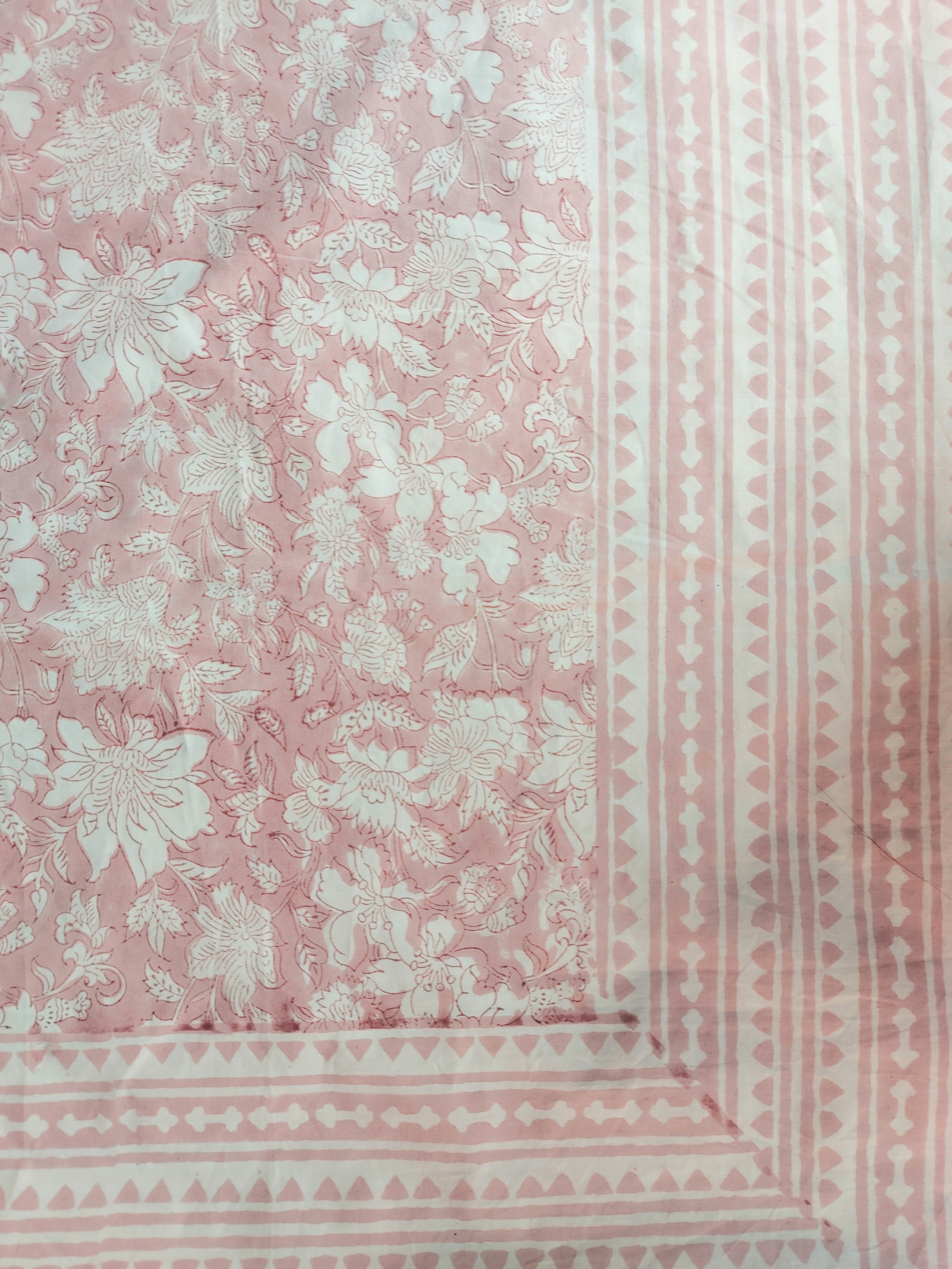 Heritage Superfine Double Bedsheet - Pink