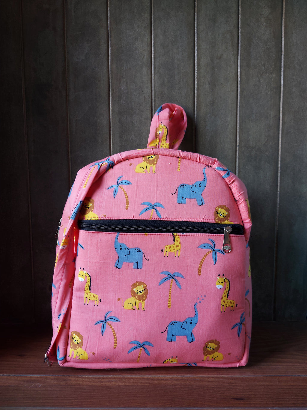 Cotton Backpack - Peach