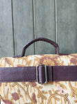 Leather Square Sling Bag - Mustard Yellow