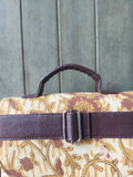 Leather Square Sling Bag - Mustard Yellow