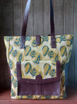 Leather Tote Bag - Yellow
