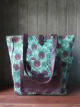 Leather Tote Bag - Pista Green