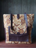 Leather Tote Bag - Mustard Yellow