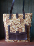 Leather Tote Bag - Mustard Yellow