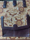 Leather Tote Bag - Mustard Yellow