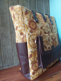 Leather Tote Bag - Mustard Yellow