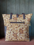 Leather Tote Bag - Mustard Yellow