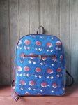 Leather Backpack - Dark Blue
