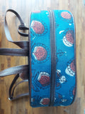 Leather Backpack - Dark Blue