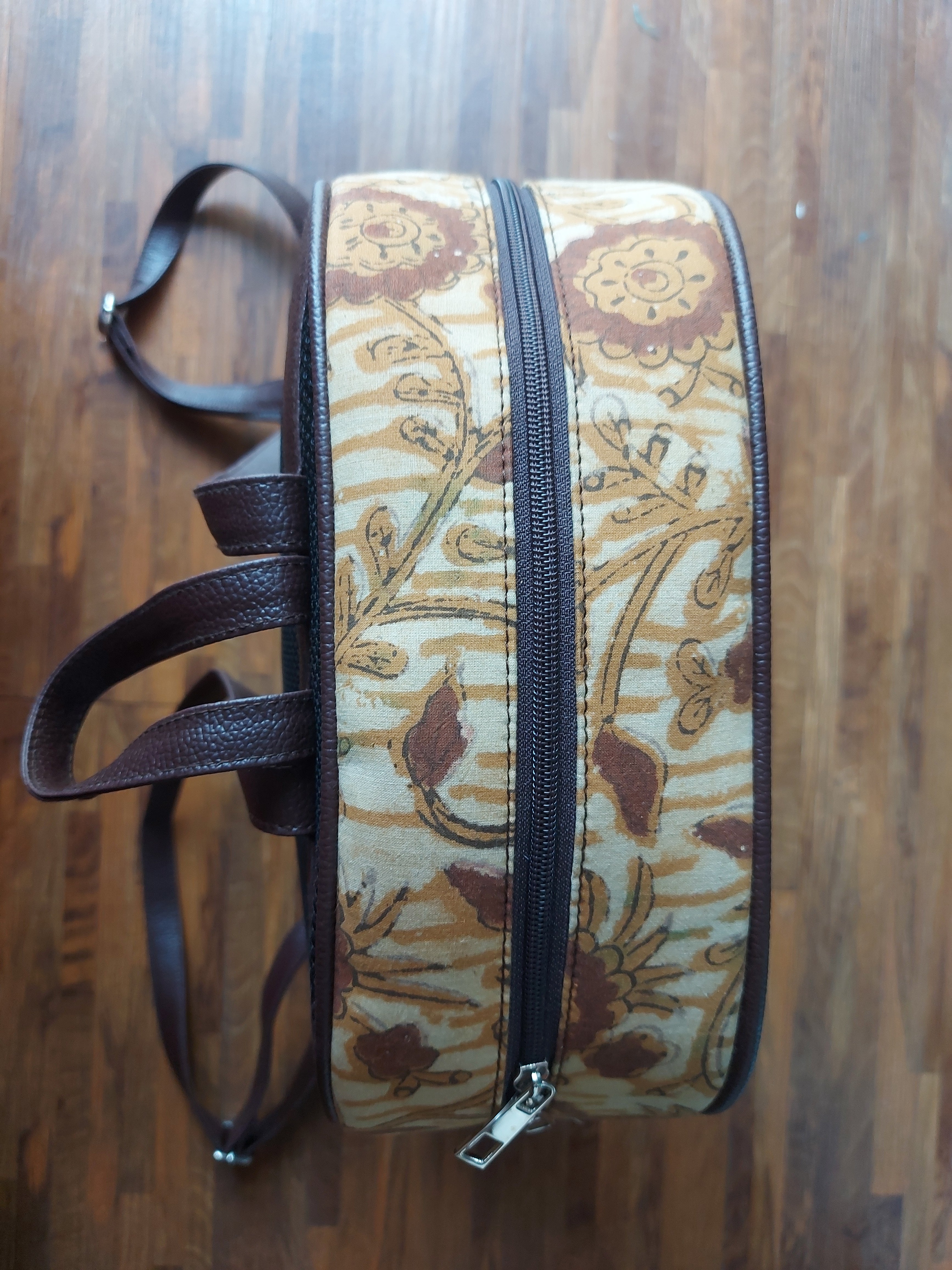 Leather Backpack - Mustard Brown