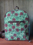 Leather Backpack - Pista Green
