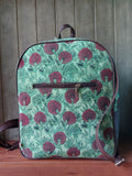Leather Backpack - Pista Green