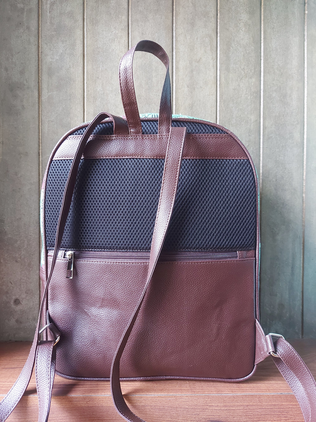 Leather Backpack - Mustard Brown