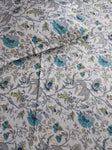 Floral Double Bedsheet - Blue