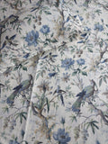 Floral Double Bedsheet - Blue
