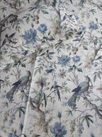 Floral Double Bedsheet - Blue