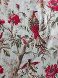 Floral Double Bedsheet - Red