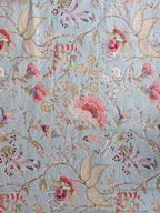 Floral Double Bedsheet - Light Teal