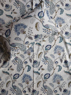 Floral Double Bedsheet - Blue