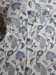 Floral Double Bedsheet - Blue