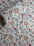 Floral Double Bedsheet - Maroon