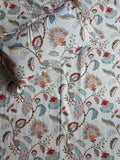 Floral Double Bedsheet - Maroon
