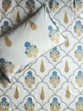 Baagh Superking Bedsheet - Blue