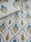 Baagh Superking Bedsheet - Blue