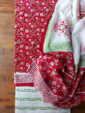 Sanganeri Cotton Suit Set - Red