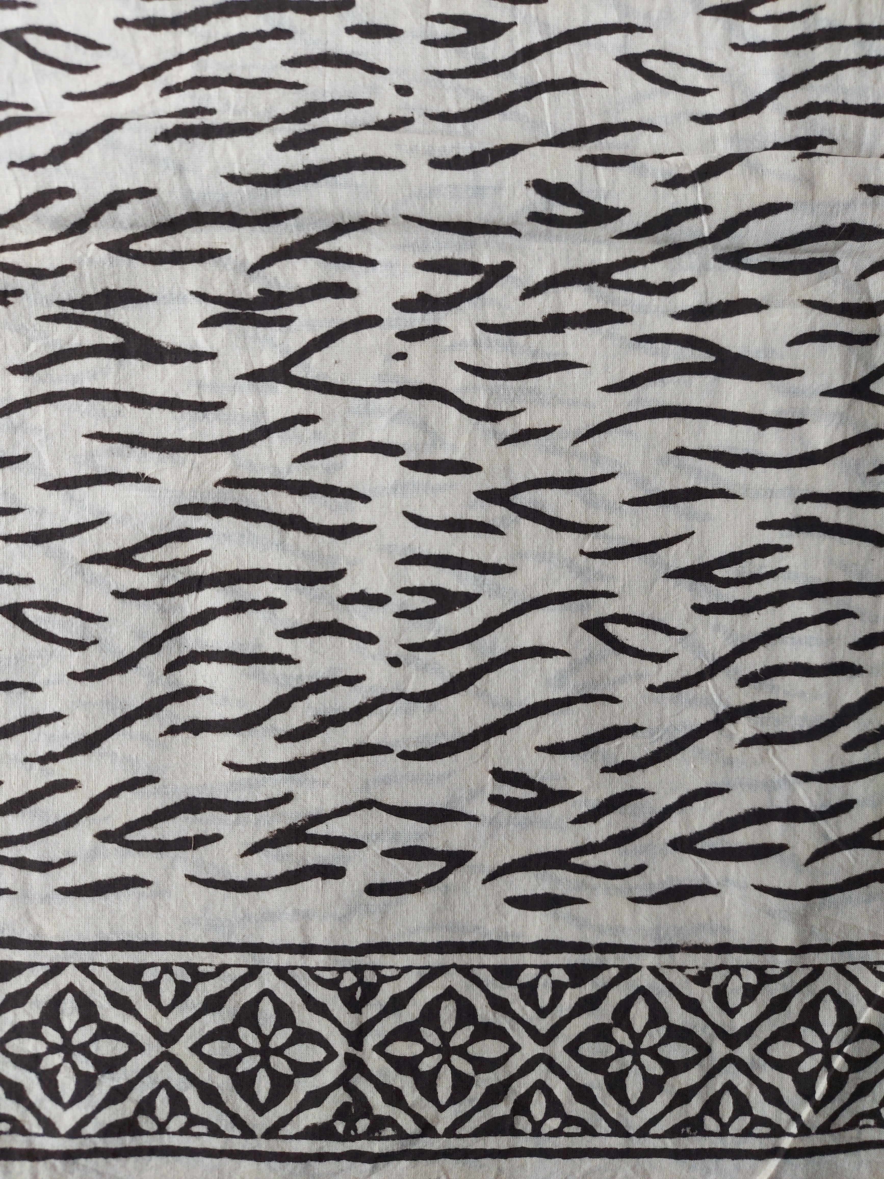 Sanganeri Cotton Suit Set - Orange