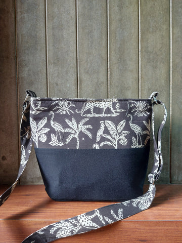 Cotton Basket Sling - Black