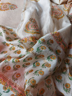 Chanderi Suit Set - Peach