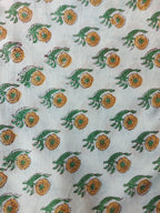 Chanderi Suit Set - Peach Floral