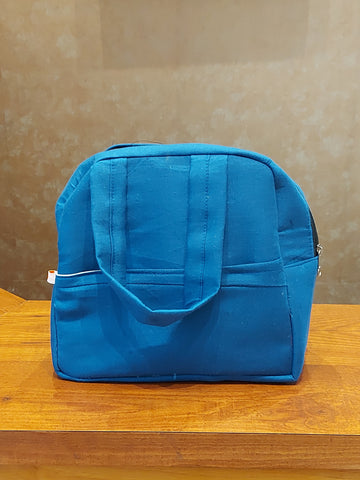 Cotton Tiffin Bag-Blue