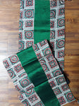 Falling Table Runner - Green + Green Khun
