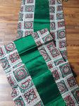 Falling Table Runner - Green + Green Khun