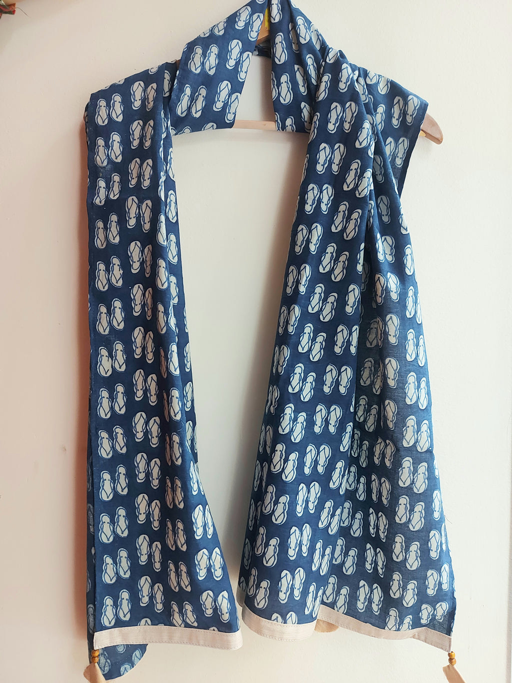Cotton Stole - Indigo