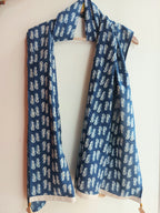 Cotton Stole - Indigo