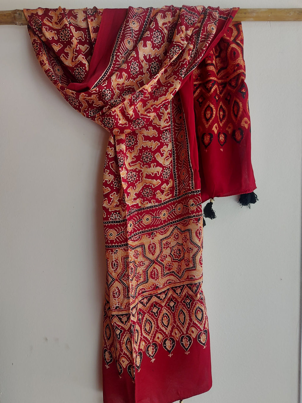 Modal Silk Ajrakh Stole